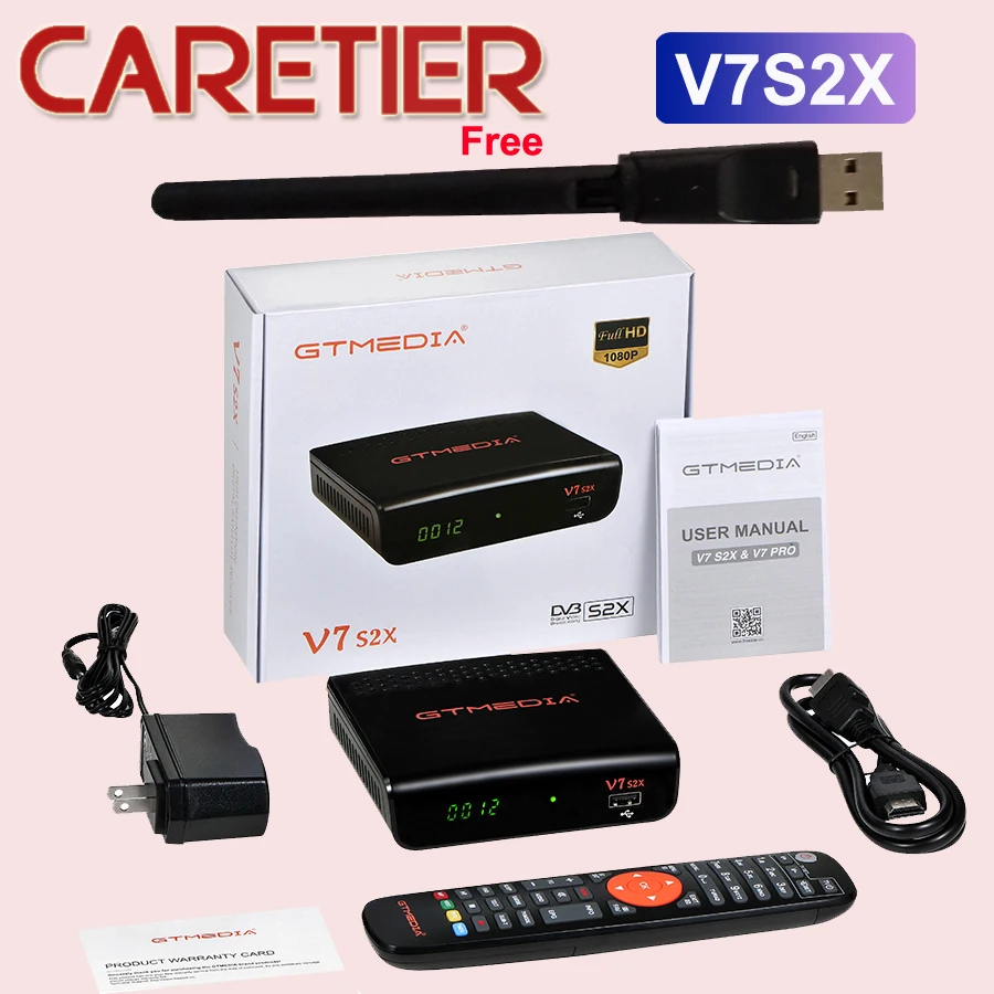 GTMEDIA V7S2X HD DVB S/S2/S2X AVS + VCM/ACM/multi stream/T2MI BISS auto roll Full PowerVu DRE & Biss key 5 шт.|Спутниковое ТВ| |