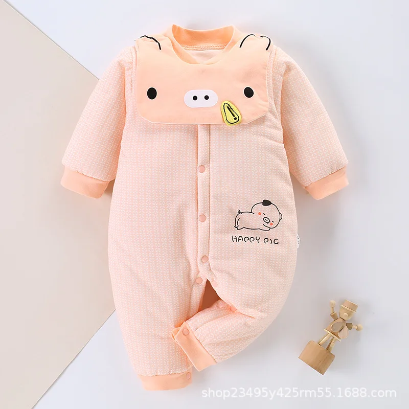 

Baby fall/winter plus cotton to keep warm and thicken baby onesies, newborn clothes for men and women, baby romper, thin cotton