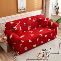 cartoon print cushion cover for living room wide application polyester christmas pattern sofa covers couch protector for home