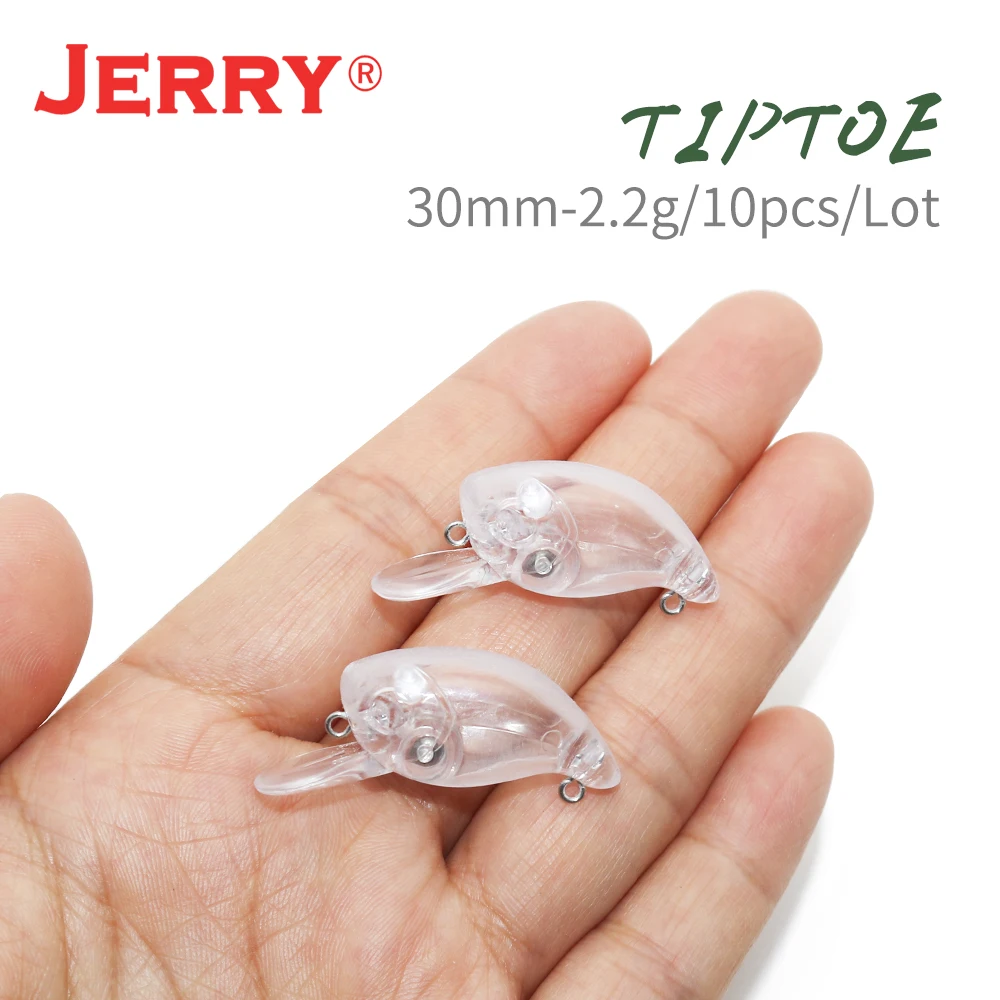 Jerry Tiptoe 30 мм DIY пустая рыболовная приманка для ловли форели сверхлегкая