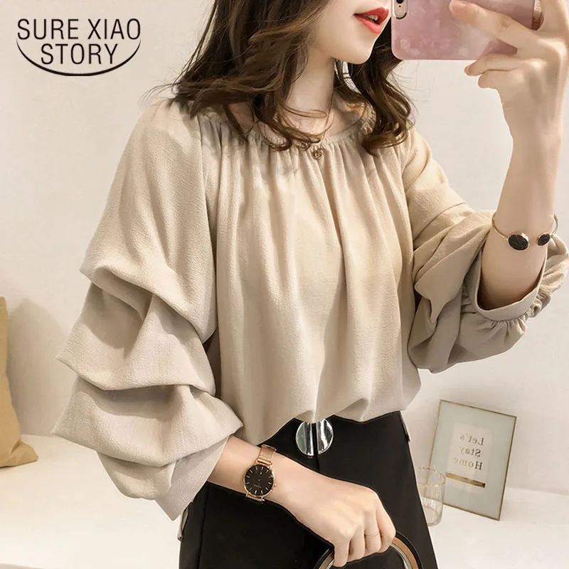 

Plus Size 3XL 4XL blouse women Tops Fashion Woman Blouses 2022 Casual O-neck Cothing Female Blusa Feminina Shirt Women 1183 40