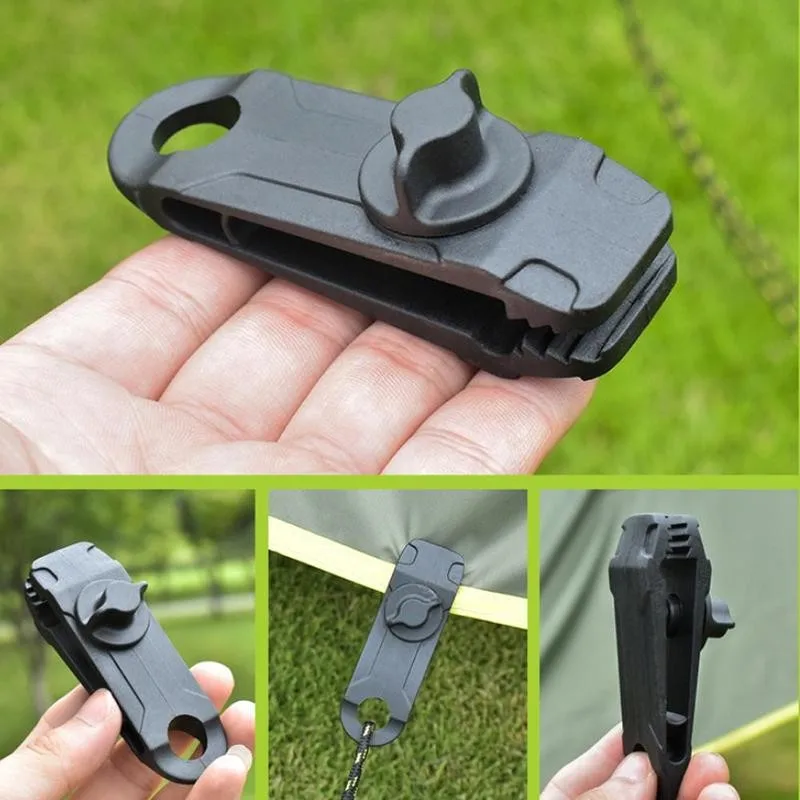 1/2/4 шт. Мощность сцепление палатка клип Heavy Duty ветрозащитный зажим для тента
