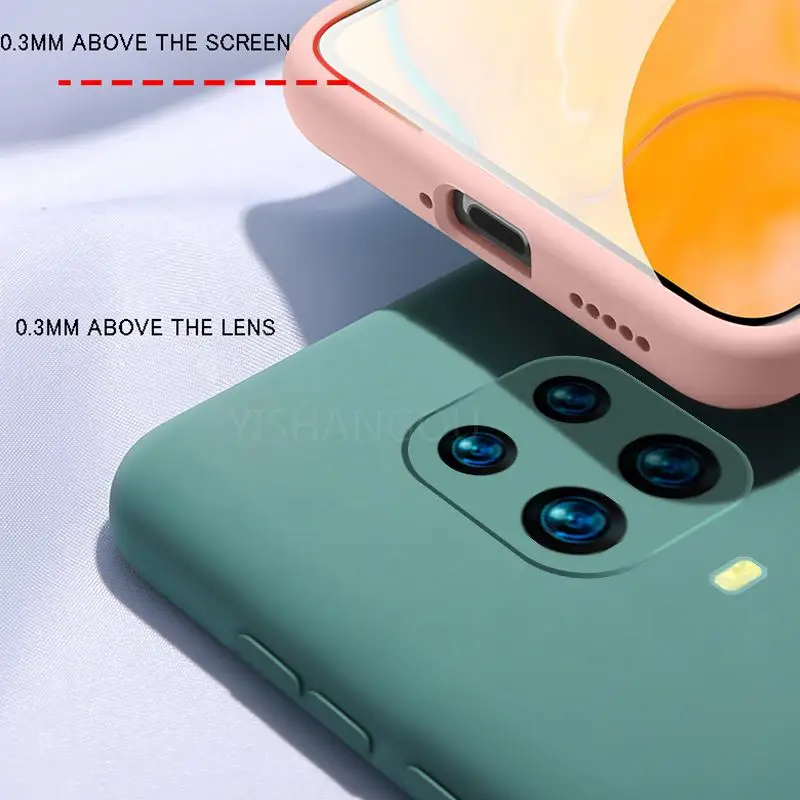 

Candy Color Liquid Silicone Case For Xiaomi Redmi Note 10Pro 9 8T 7 9A 9C 9T Poco X3 NFC Mi 10T Pro Soft Silicone Back Cover