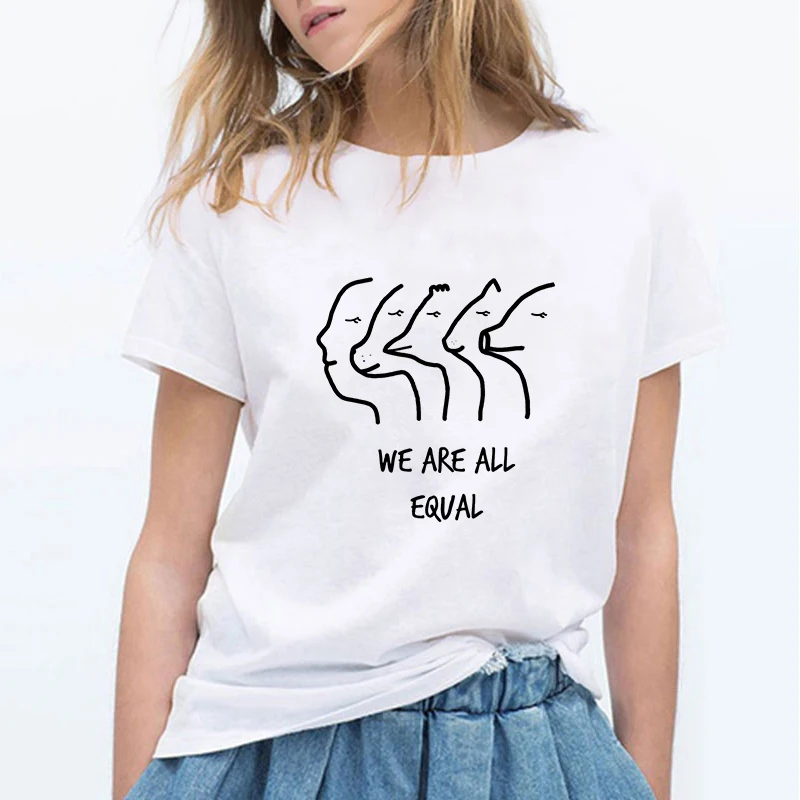 Lus Los Femme с животным принтом Kawaii футболка Вегетарианская Футболка harajuku/одежда