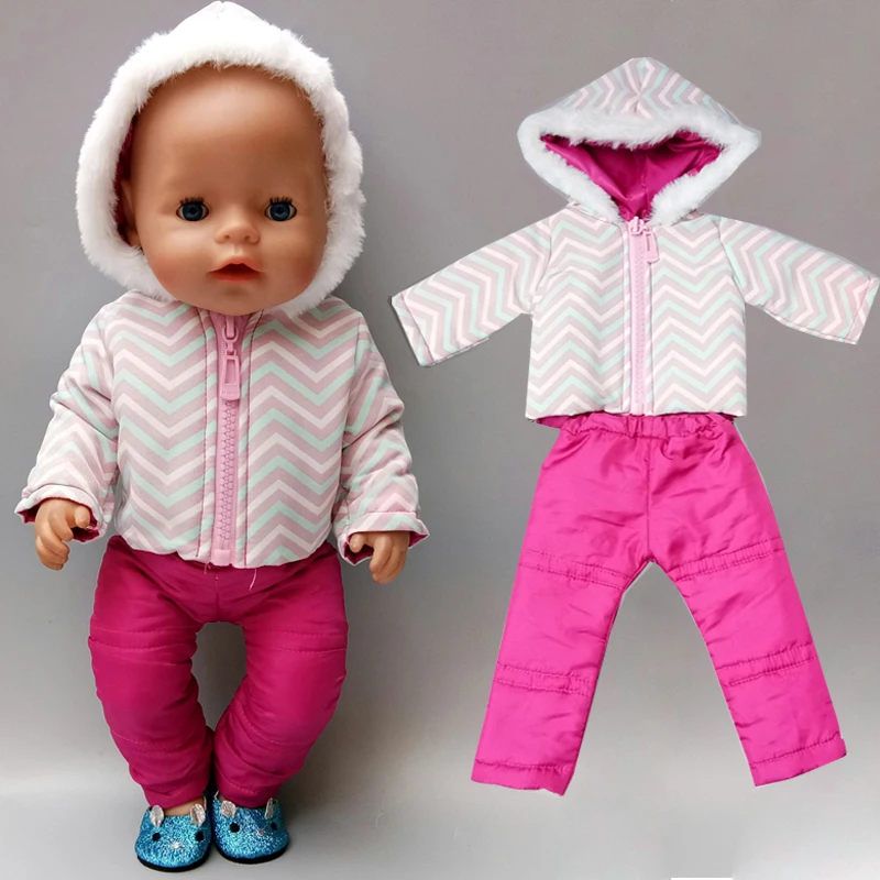 Детская Лыжная куртка штаны для куклы 18 дюймов зимнее пальто подарок девочки |