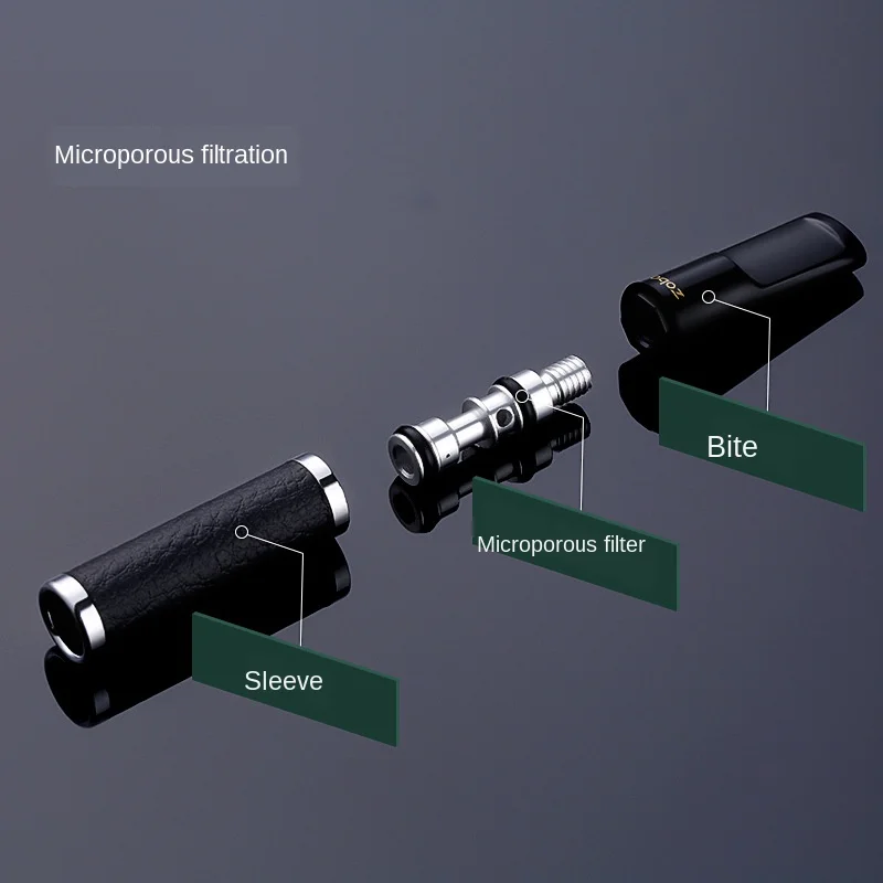Фильтр для сигарет с двойным фильтром Очищаемый многоразовый циркуляционный
