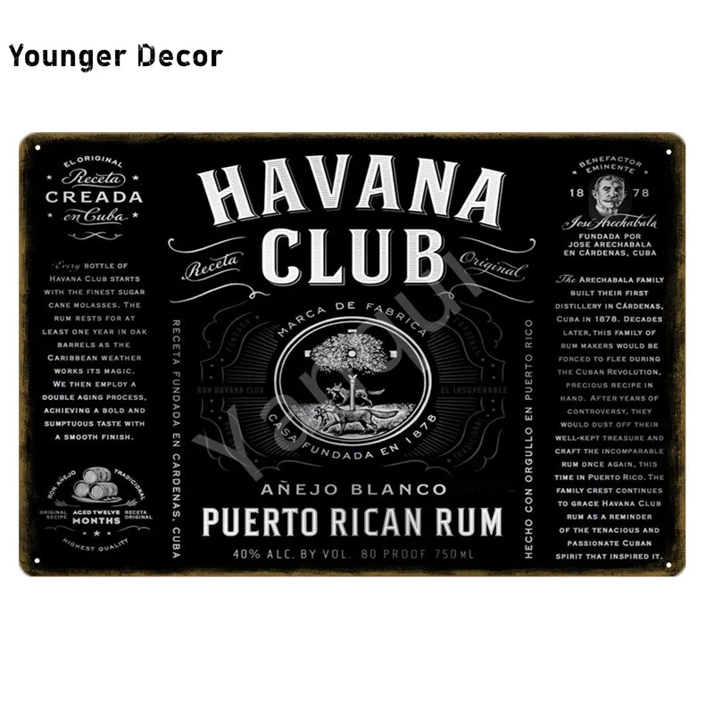 Mojito Гавана Клубное пиво технические жестяные знаки Настенная картина табличка
