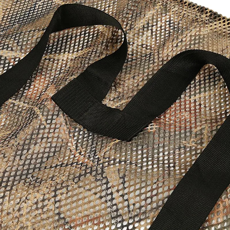 

1 Pc Hunting Polyester Mesh Decoy Bag with Dry Grass Camouflage Printing Waterfowl Duck Goose Turkey Durable Decoy Bags with Duc