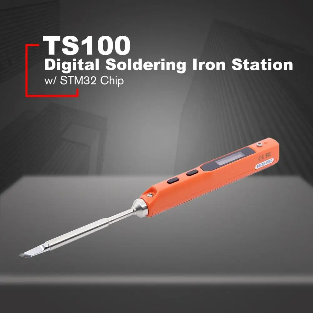 TS100 цифровая паяльная станция OLED программируемый встроенный интерфейс DC 5525