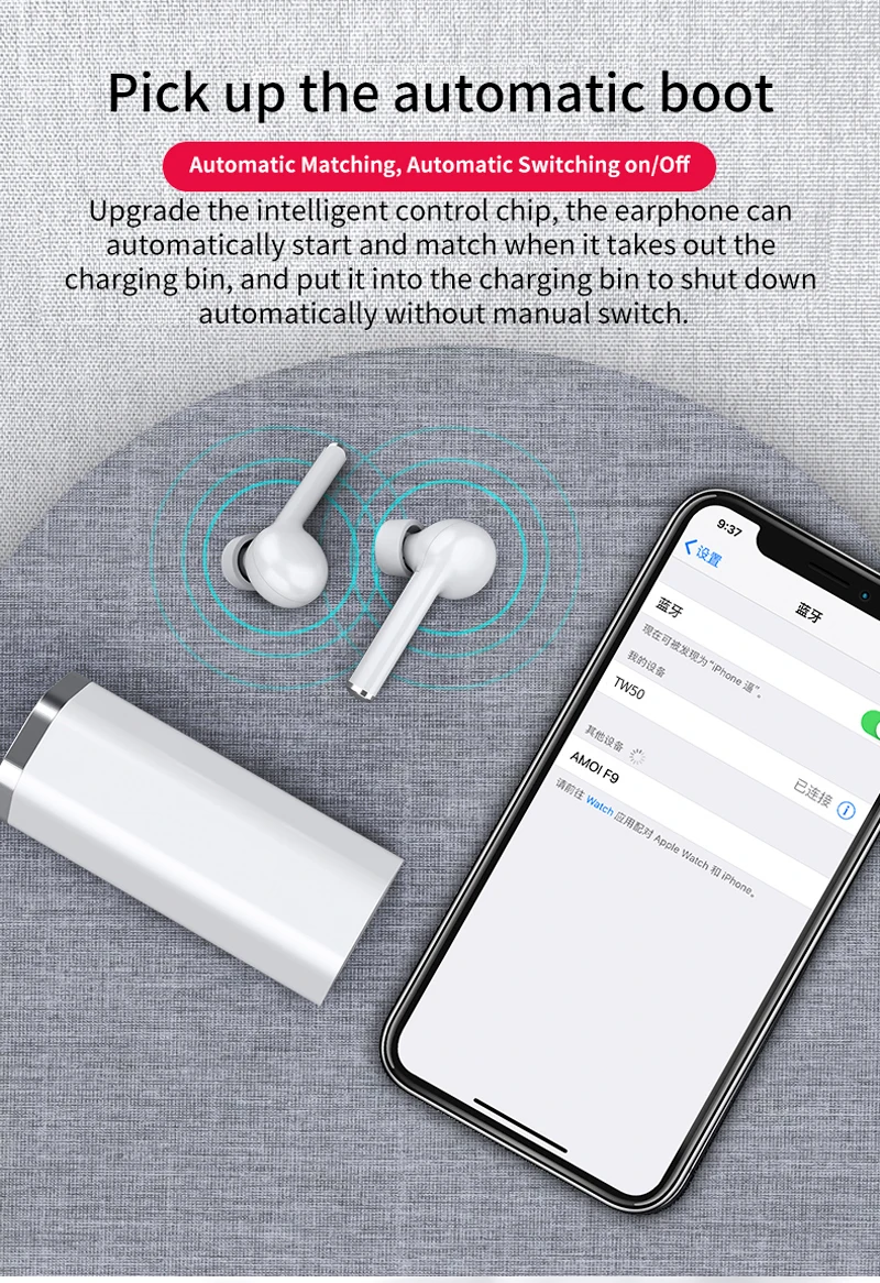 5 0 Bluetooth наушники TWS Беспроводные стерео с микрофоном в ухо спортивные