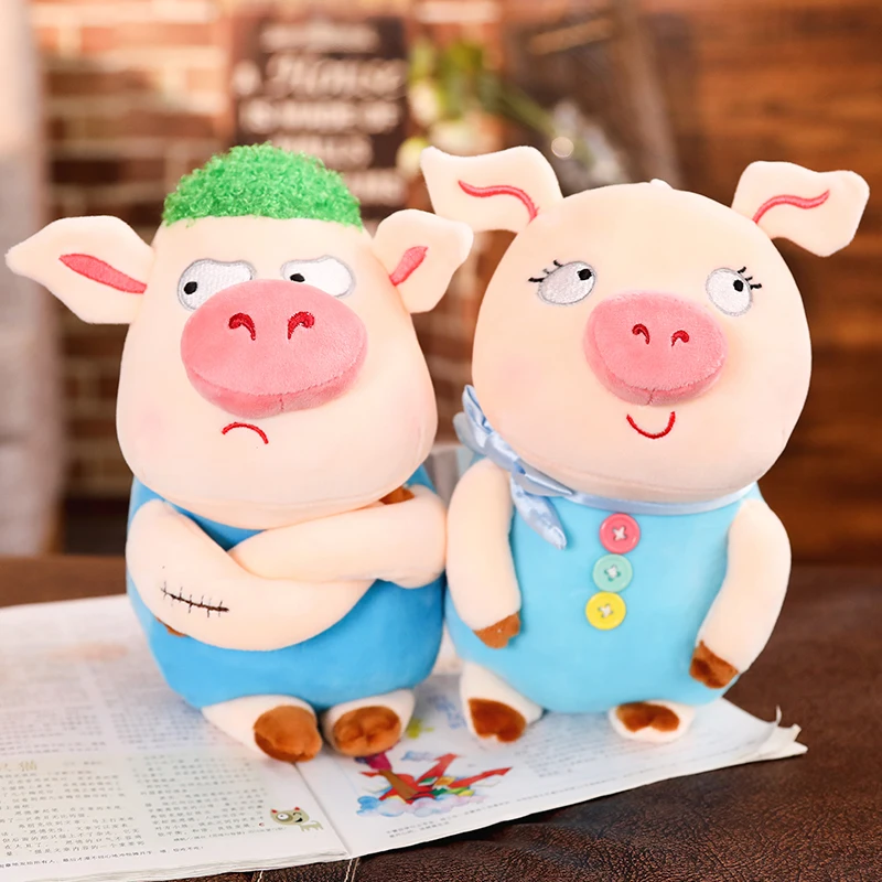 Candice guo плюшевая игрушка мягкая кукла мультфильм животное angry pig улыбка копилка