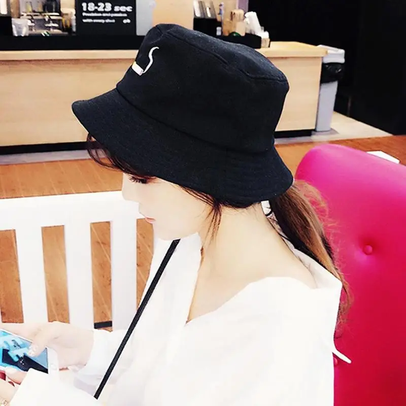 Унисекс Панама шапки для рыбаков отдыха модные женские с вышивкой сигарет Боба