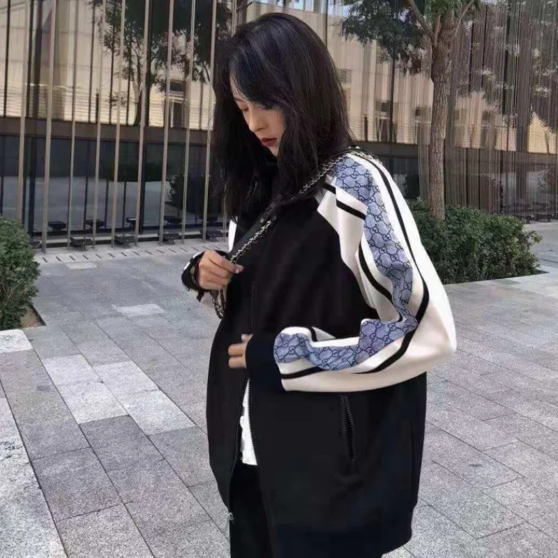 Женская Повседневная Толстовка Timis Li с длинным рукавом на молнии карманами