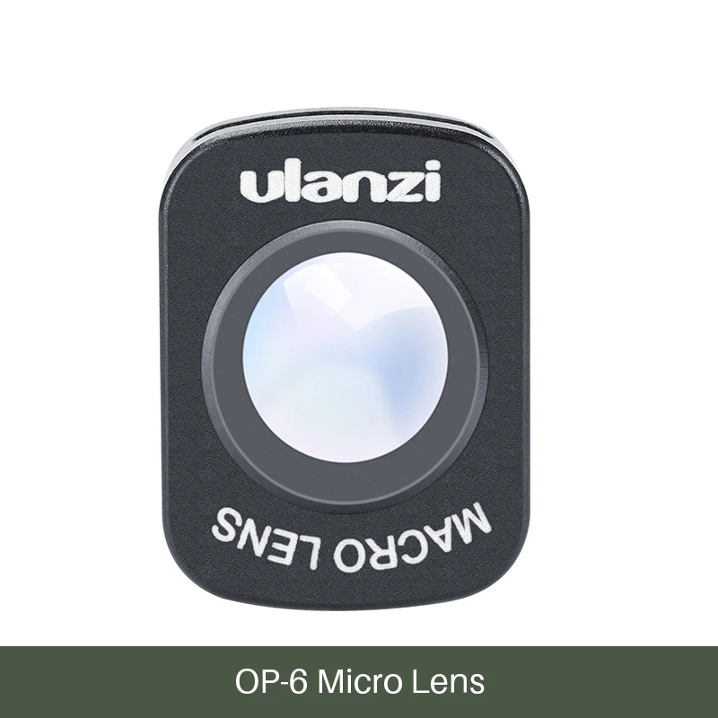 Ulanzi OP-5 0.65X Широкоугольный объектив макро объектив для Dji Osmo Карманный карданный Аксессуар Магнитный HD объектив камеры для Osmo Карманный - Цвет: macro lens