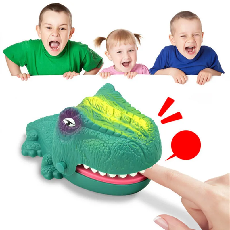 Игрушка для рота стоматолога кусания пальцев Забавный динозавр вытягивающие