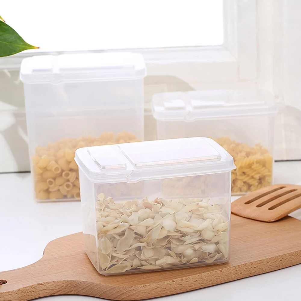 

1.2L Kitchen Food Crisper Food Container Box Storage Box (Transparent)