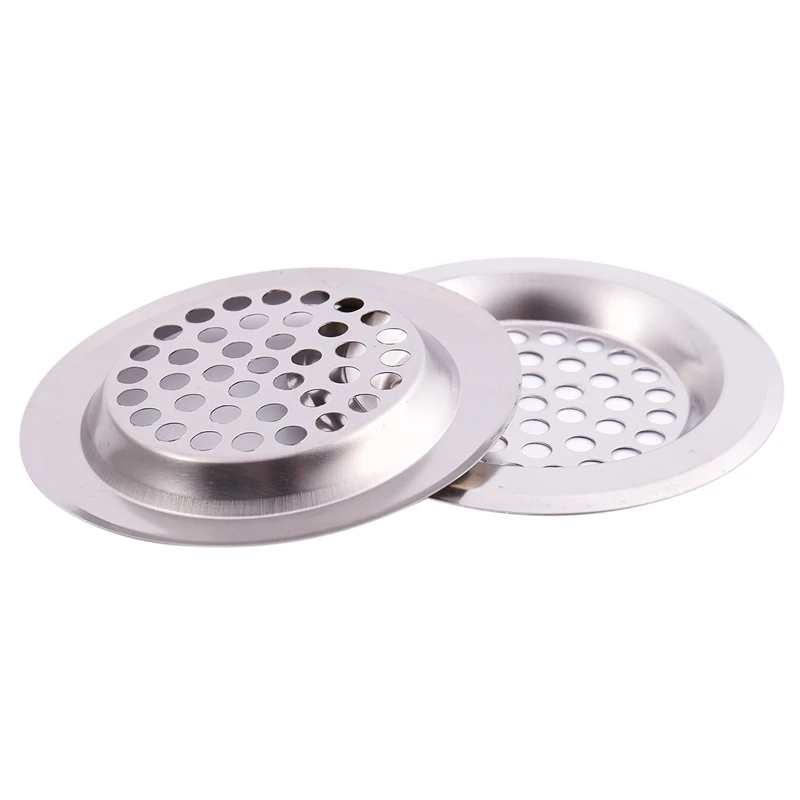 

Bathroom Kitchen Stainless Steel Basin Sink Drain Strainer 2pcs