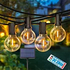 Солнечная приведенная в действие G40 светодиодный сферические светящиеся гирлянды 7 м 20 светодиодный s Прозрачный Винтаж лампы внутреннегооткрытый зонтик висит патио гирлянды