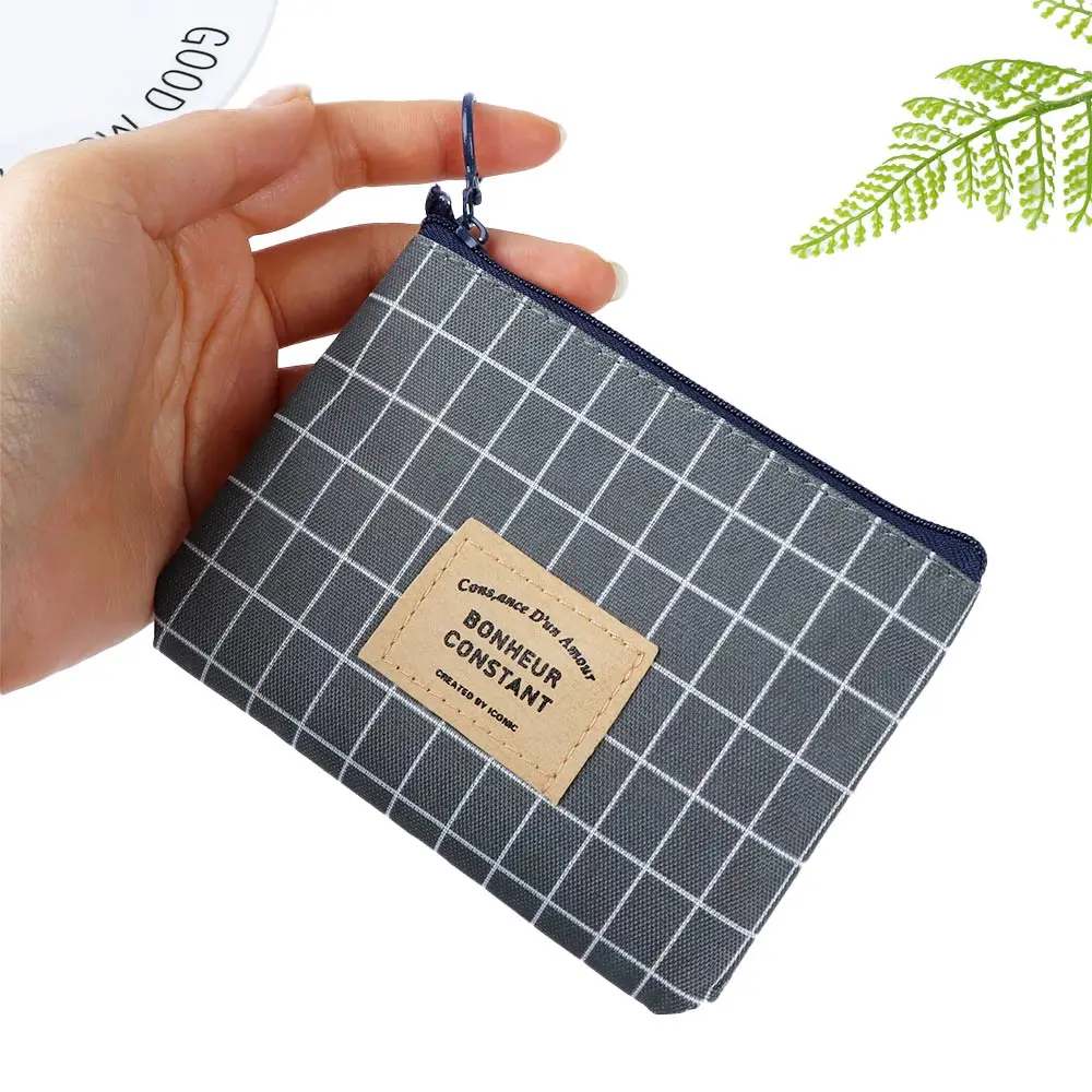 Холщовый кошелек унисекс 1 шт. мини для ключей от карт Холщовая Сумка маленький на