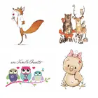 ZOTOONE симпатичные мультяшные нашивки с животными термотрансферные термоклейкие нашивки для футболки детский подарок DIY одежда наклейки теплопередача G