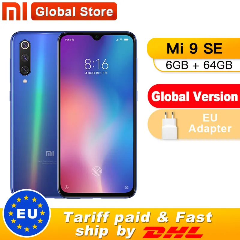 Глобальная версия Xiaomi mi 9 SE 6 ГБ 64 rom мобильный телефон Snapdragon 712 четыре ядра 5 97