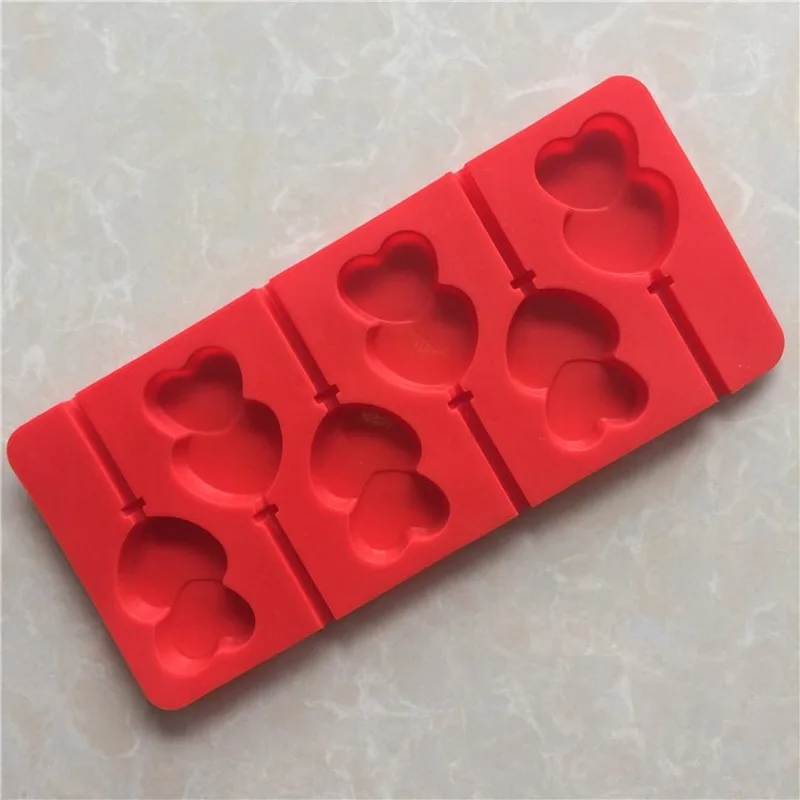 Высококачественная Двойная силиконовая форма для леденцов выпечки сделай сам