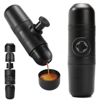 manual portable espresso machine outdoor coffee maker push coffee cup for car coffee machinetravel hiking moka coffee pot