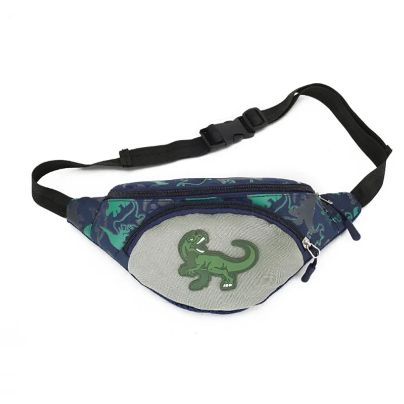 

Kid Waist Bag For Girl Boy Cute Fanny Cartoon Dinosaur Chest Children's day Belt Bag Money Pouch Baby Zipper Waist