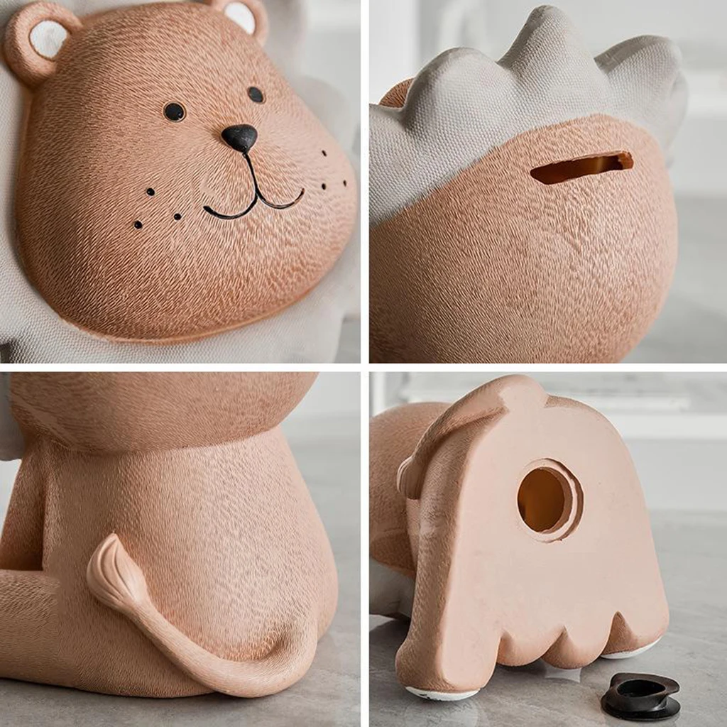 

Money Box Money Saving Lion Piggy Bank Sculpture Home Ornament Gift for Kids