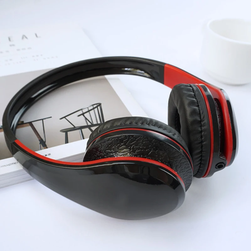 Проводные наушники 3,5 мм Hifi звуковая гарнитура Регулируемые наушники складные Игровые наушники с микрофоном для ПК телефона Mp3