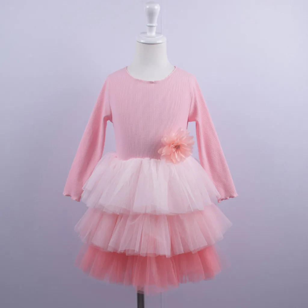 Вечерние многослойные платья-пачки принцессы из тюля для маленьких девочек |