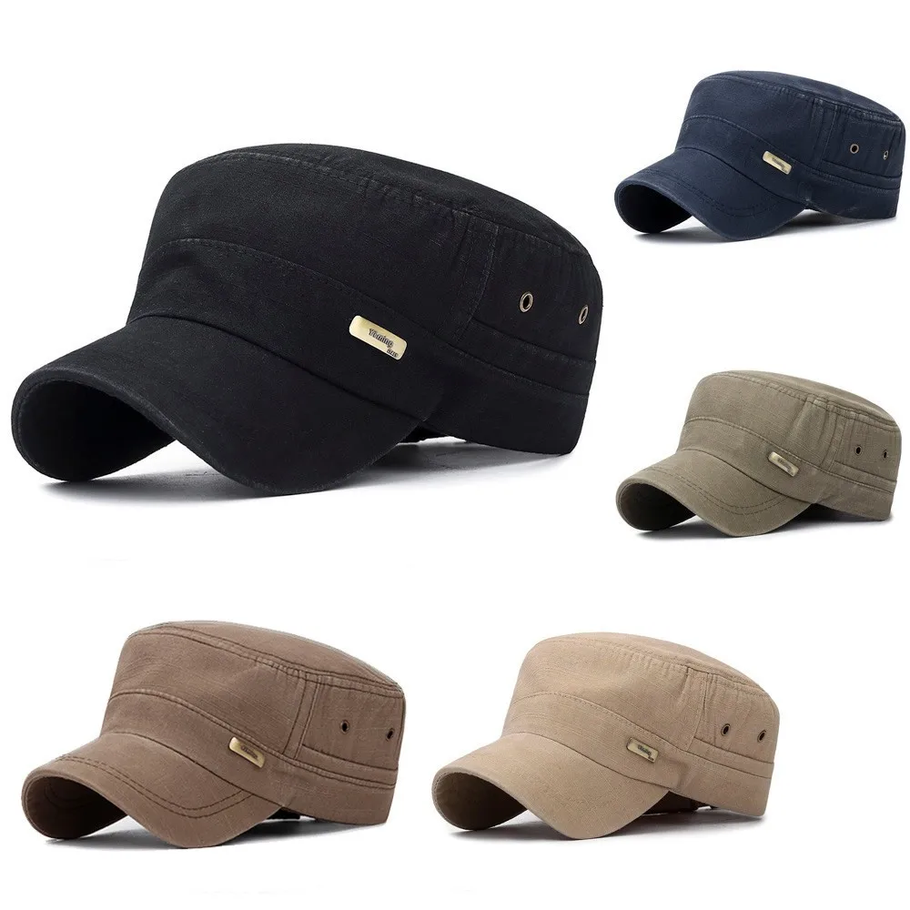 Модная плоская кепка в военном стиле унисекс винтажная бейсболка Спортивная