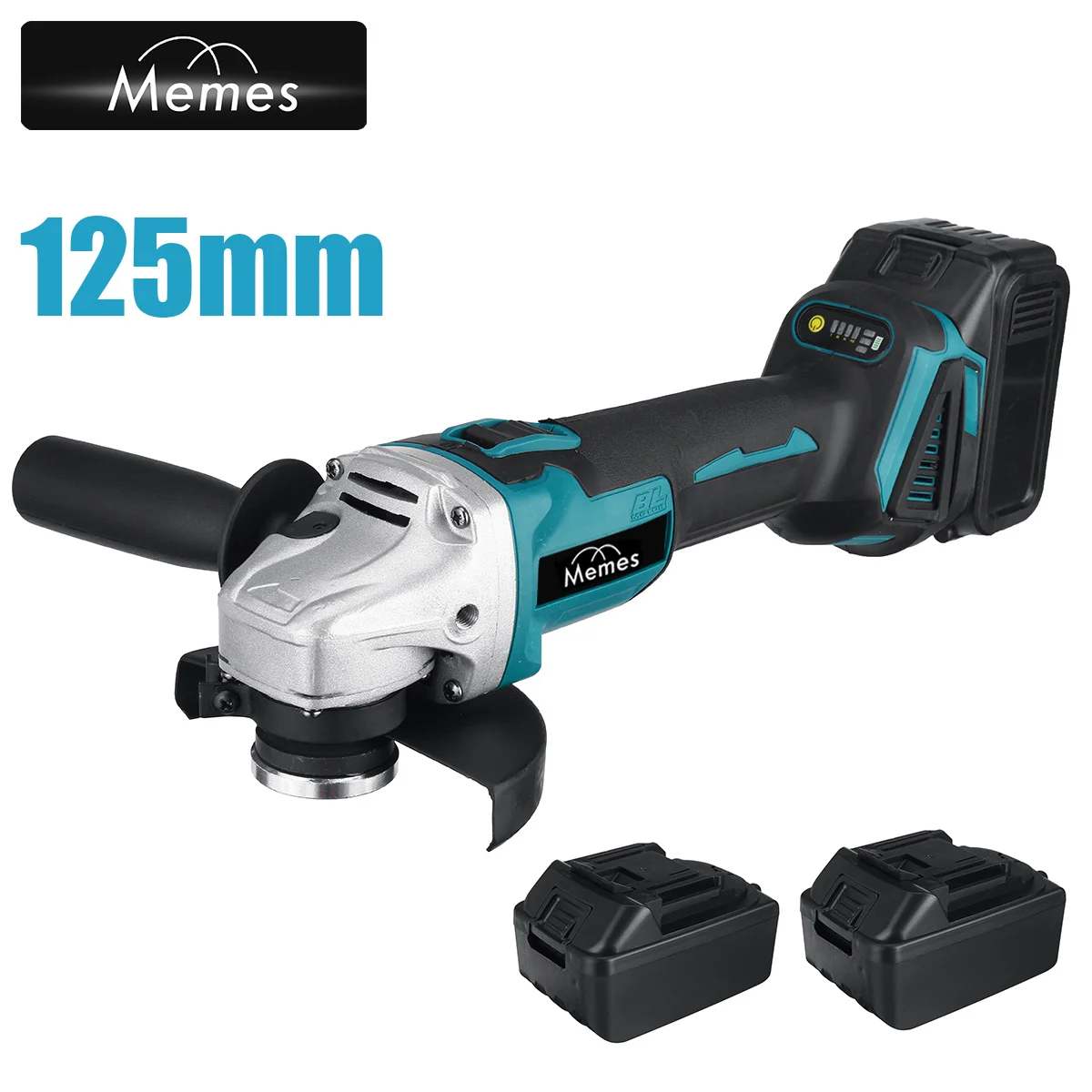 

125mm Electric Angle Grinder Machine Brushless Cordless Grinding Cutting Metal Polisher Rechargeable Power Tool For Makita 18V