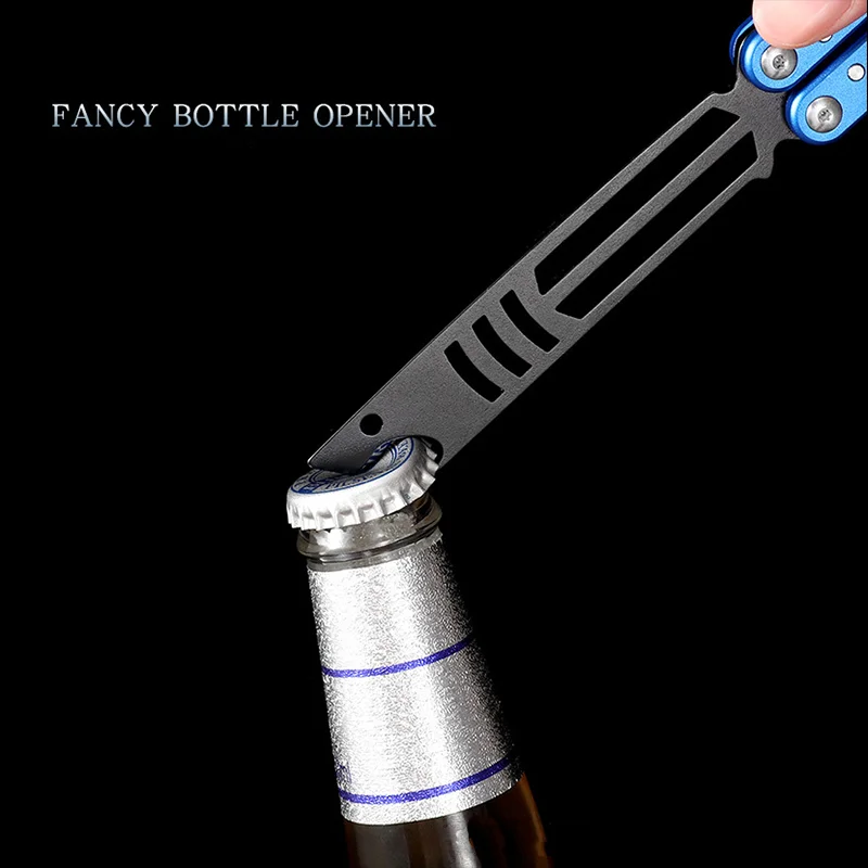 Нож-бабочка для кальмара Мако открывалка бутылок аналог балисонг тренировочная