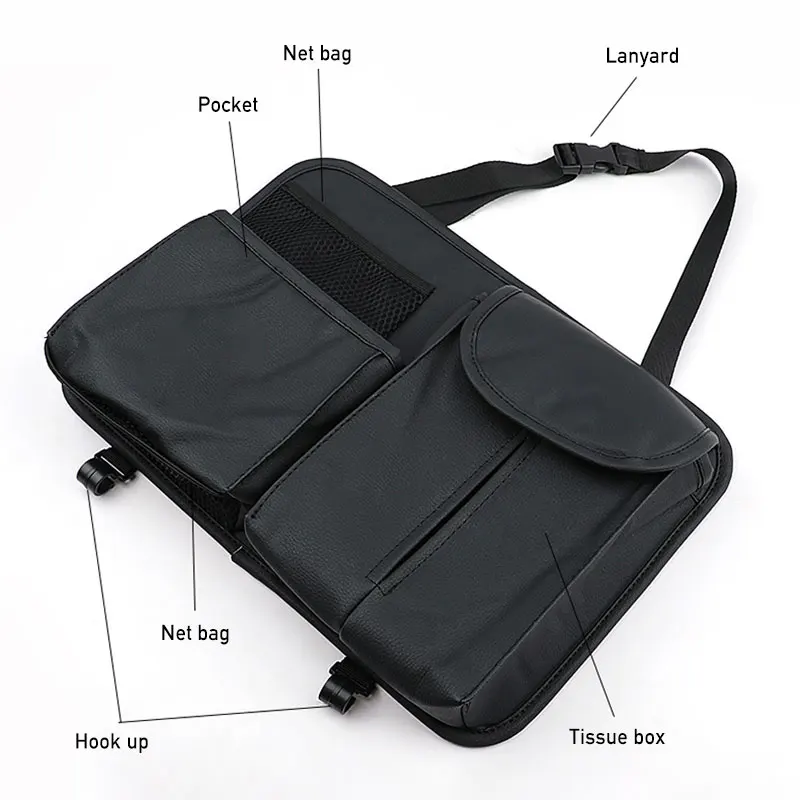 Чехол-органайзер для спинки автомобильного сиденья искусственная кожа