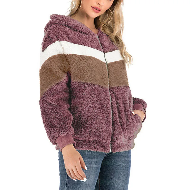 

Women's Jacket Hooded Fashion Long-Sleeve Windproof Warm Loose Jacket for Women Girls H9