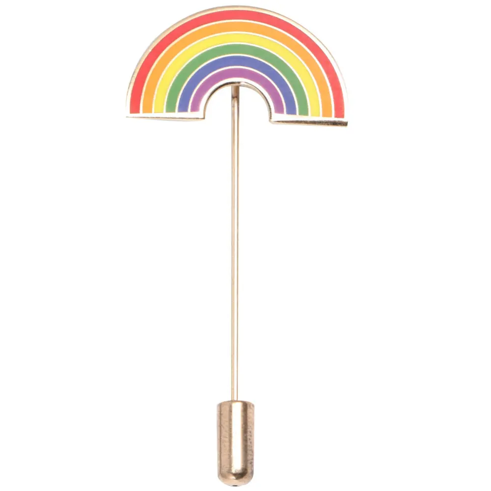 1 шт. значок для геев ЛГБТ с радужными полосками брошь лесбиянок длинной иглой