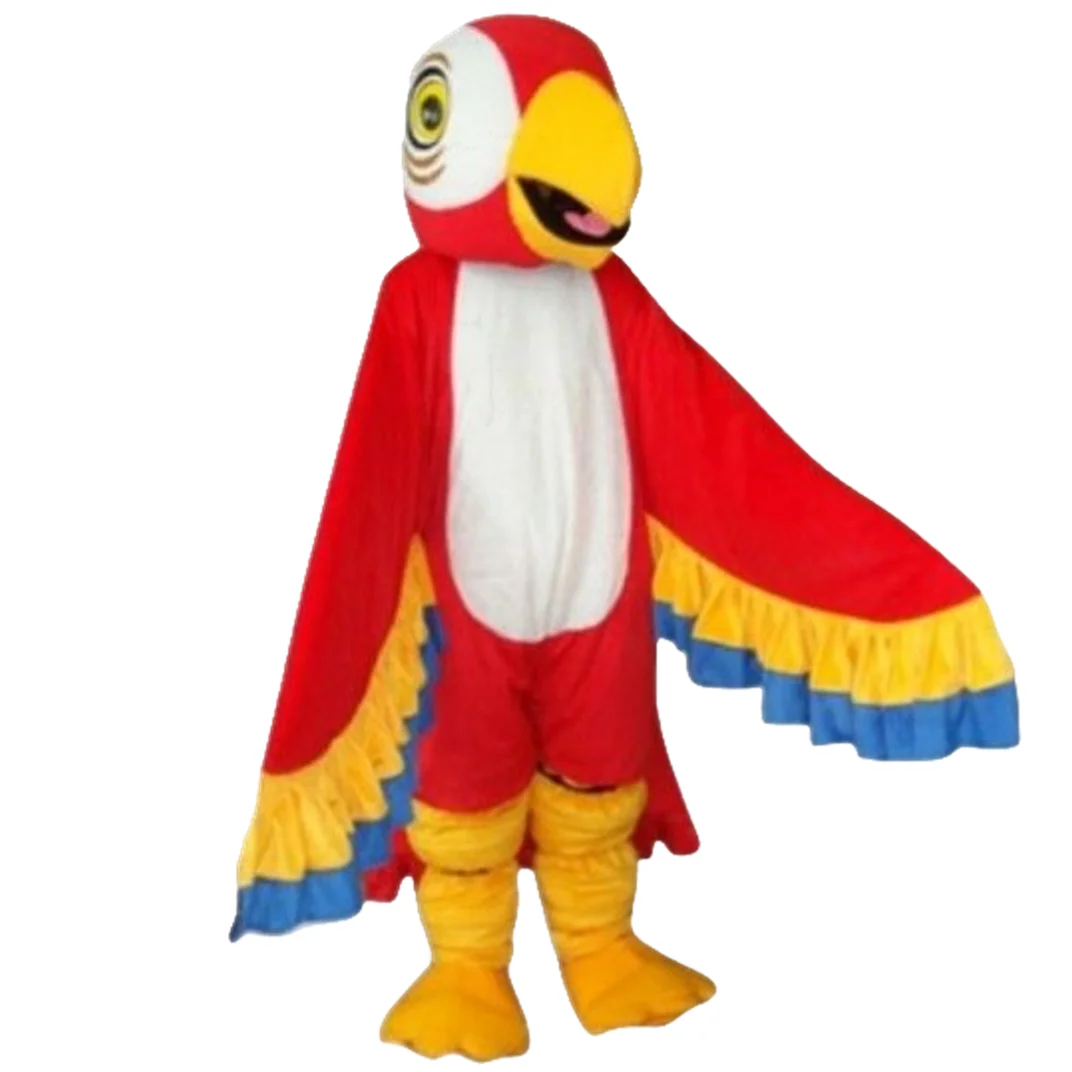

Parrot Cartoon Mascot Costume Red And Blue Eagle Birds Cosplay Clothings Anime Outdoor Walking Dress Halloween Xmas Parade Suits