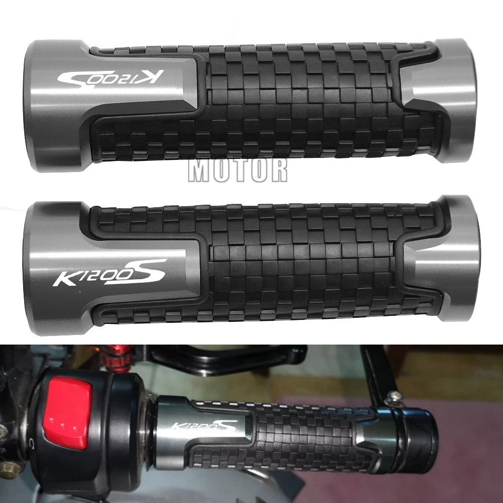 

For BMW K1200S 2004-2008 2005 2006 2007 K1200 K 1200 S 1200S Motorcycle 7/8"22mm Anti-Slip Handle Bar Grip Handlebar Hand Grips