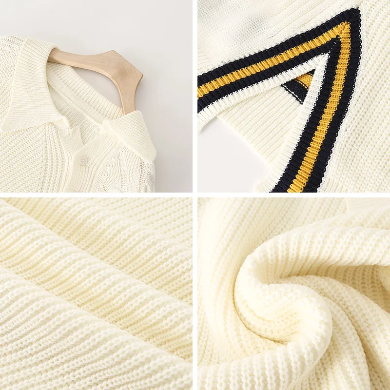 Женский трикотажный свитер с косым воротником асимметричный пуловер разрезом на