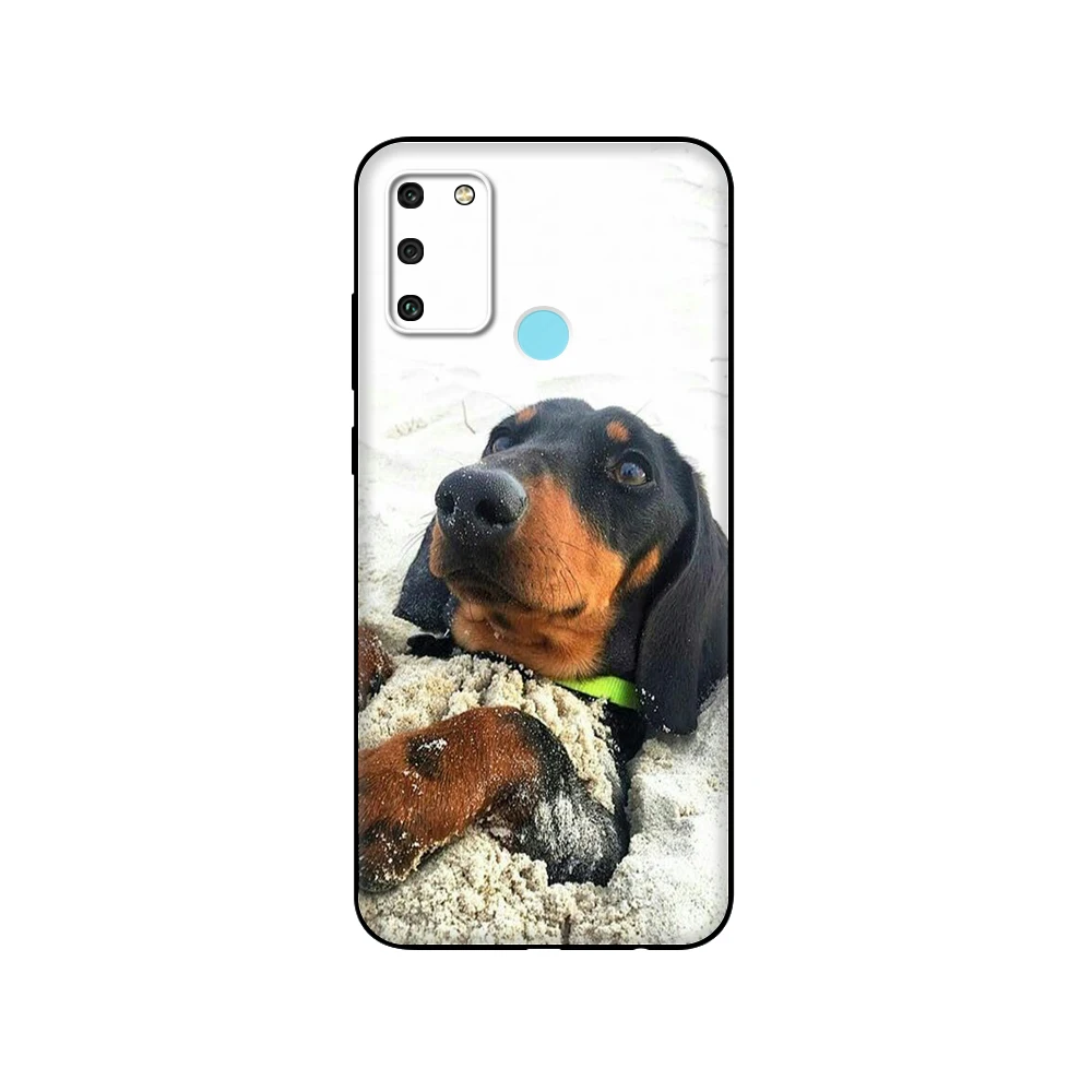 Флейта для Honor 8a Prime 8s 9 10X Lite 9A 9C 9X Premium Pro 9S милый чехол с таксой флейта