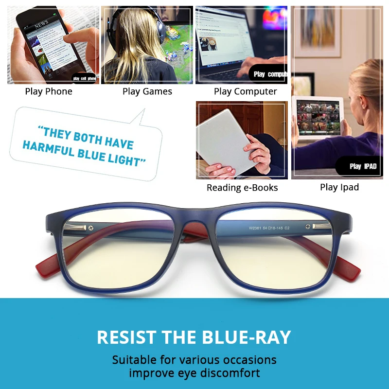 Очки компьютерные с защитой от сисветильник унисекс CA1446|Мужские защитные очки