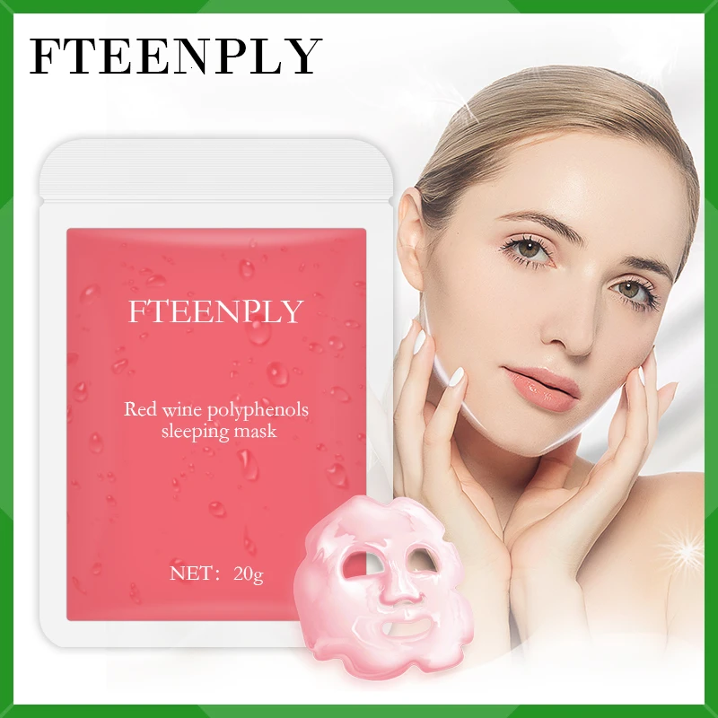FTEENPLY красное вино полифенолы маска для сна натуральное экстракт отбеливания