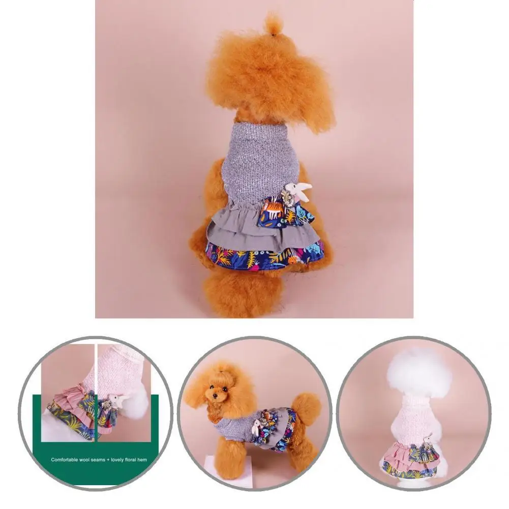 

Breathable Thickening Warm Material Dog Princess Clothes Pet Costume