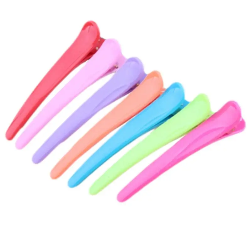 

Women Girls Sweet Jelly Candy Color Single Prong Hair Clip Semi Transparent Hairdressing Salon Non-Slip Hair Bows Alligator