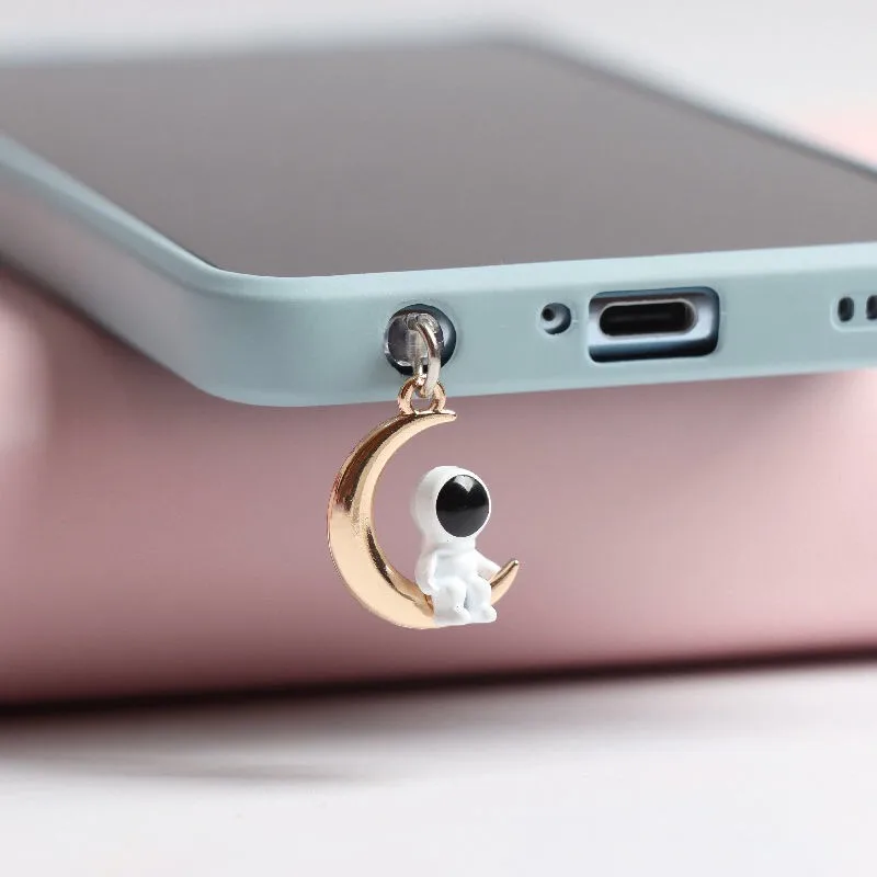 Симпатичная заглушка от пыли в виде астронавта Usb Type-C для iPhone разъем наушников