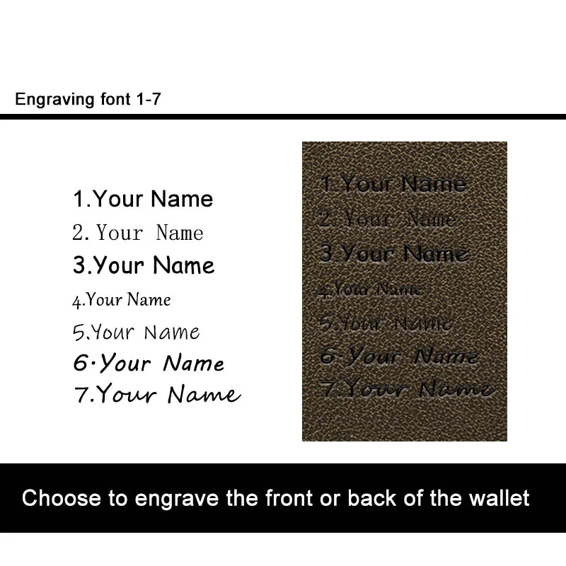 

Newest Cow Leather Designer Men Wallet Genuine Card Holder Zipper Purses & Wallet Free Engraving Christmas Present