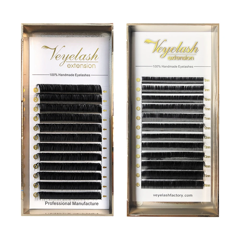 Накладные ресницы VLASH из искусственной норки C D DD индивидуальные матовые русский