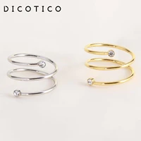 simple bague rings for women wave rings stainless steel rhinestone rotate rings anillos mujer women wedding beads jewelry