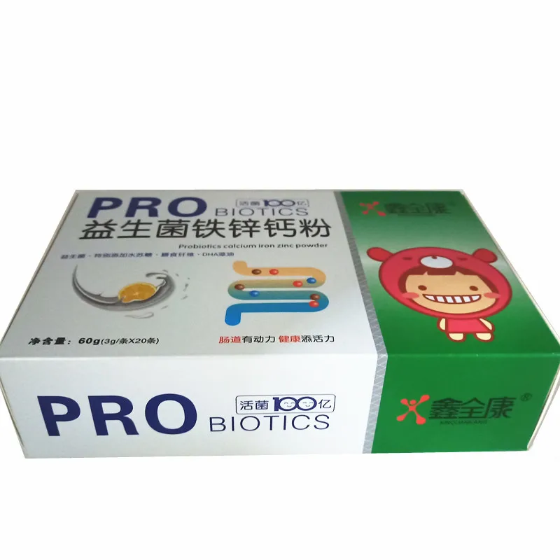 Цинковый кальциевый порошок для взрослых и детей пробиотики Xinquankang из железа 3 г *